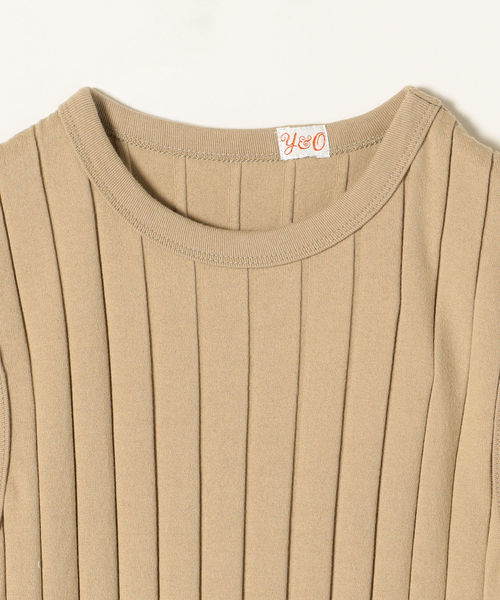 SHIPS any（シップス エニィ）の「YOUNG&OLSEN:BROADリブタンクトップ（タンクトップ・レディース・グリーン/ベージュ系その他/ホワイト・ONE SIZE）」の5枚目の写真