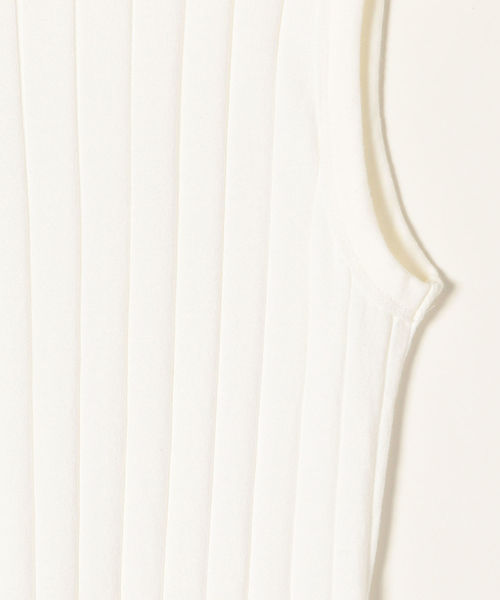 SHIPS any（シップス エニィ）の「YOUNG&OLSEN:BROADリブタンクトップ（タンクトップ・レディース・グリーン/ベージュ系その他/ホワイト・ONE SIZE）」の9枚目の写真