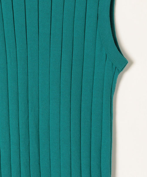 SHIPS any（シップス エニィ）の「YOUNG&OLSEN:BROADリブタンクトップ（タンクトップ・レディース・グリーン/ベージュ系その他/ホワイト・ONE SIZE）」の10枚目の写真