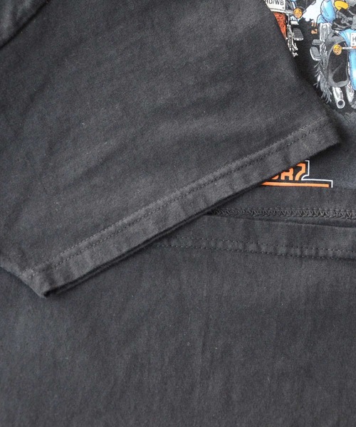 ハーレーダビットソン　ルーニーテューンズ　デニム　シャツ　ジャケット　古着 ハーレーダビッドソン ルーニー・テューンズ Tシャツ XLサイズ