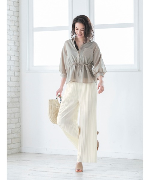 fifth（フィフス）の「スカーフ付ハーフムーンかごバッグ（かごバッグ・レディース・ブラック/アイボリー/ブラウン・FREE）」の6枚目の写真