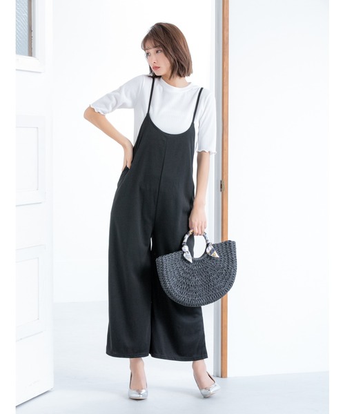 fifth（フィフス）の「スカーフ付ハーフムーンかごバッグ（かごバッグ・レディース・ブラック/アイボリー/ブラウン・FREE）」の7枚目の写真