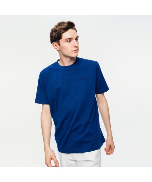 LACOSTE(ラコステ)の「ボディーサイズピグメントTシャツ(Tシャツ/カットソー・メンズ・ピンク/ネイビー/ホワイト/ライトブルー/ブラック/ブルー/グリーン/ダークネイビー/モスグリーン/ベージュ・4/3/5/2)」の7枚目の写真