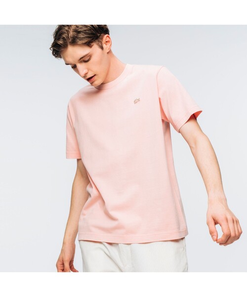 LACOSTE(ラコステ)の「ボディーサイズピグメントTシャツ(Tシャツ/カットソー・メンズ・ピンク/ネイビー/ホワイト/ライトブルー/ブラック/ブルー/グリーン/ダークネイビー/モスグリーン/ベージュ・4/3/5/2)」の10枚目の写真