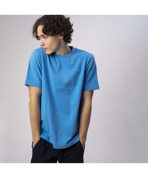 LACOSTE(ラコステ)の「ボディーサイズピグメントTシャツ(Tシャツ/カットソー・メンズ・ピンク/ネイビー/ホワイト/ライトブルー/ブラック/ブルー/グリーン/ダークネイビー/モスグリーン/ベージュ・4/3/5/2)」の8枚目の写真