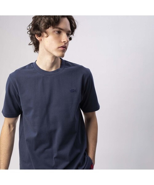 LACOSTE(ラコステ)の「ボディーサイズピグメントTシャツ(Tシャツ/カットソー・メンズ・ピンク/ネイビー/ホワイト/ライトブルー/ブラック/ブルー/グリーン/ダークネイビー/モスグリーン/ベージュ・4/3/5/2)」の9枚目の写真