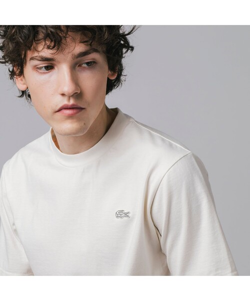 ラコステ LACOSTE ボディーサイズピグメントTシャツ （ホワイト