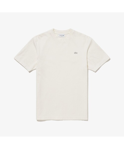 新品未使用 ラコステ tシャツ サイズ34(s) ラコステ LACOSTE ボディーサイズピグメントTシャツ(503040278