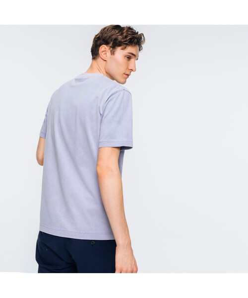 LACOSTE(ラコステ)の「ボディーサイズピグメントTシャツ(Tシャツ/カットソー・メンズ・ピンク/ネイビー/ホワイト/ライトブルー/ブラック/ブルー/グリーン/ダークネイビー/モスグリーン/ベージュ・4/3/5/2)」の14枚目の写真