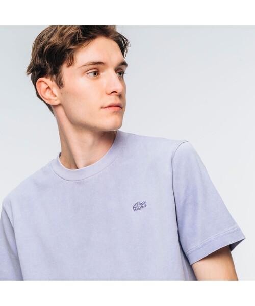 LACOSTE(ラコステ)の「ボディーサイズピグメントTシャツ(Tシャツ/カットソー・メンズ・ピンク/ネイビー/ホワイト/ライトブルー/ブラック/ブルー/グリーン/ダークネイビー/モスグリーン/ベージュ・4/3/5/2)」の13枚目の写真