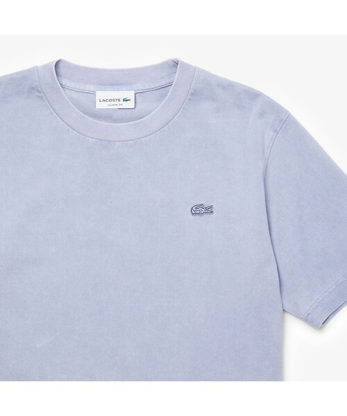 ラコステ LACOSTE ボディーサイズピグメントTシャツ （ホワイト