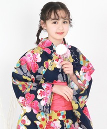 KYOETSU（キョウエツ）の「簡単着付け セパレート 浴衣 女の子 2点セット( セパレート浴衣 + 帯 )（浴衣）」