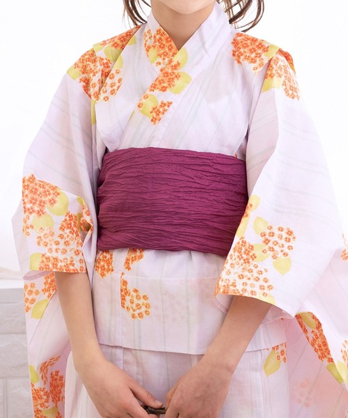 KYOETSU（キョウエツ）の「簡単着付け セパレート 浴衣 女の子 2点セット( セパレート浴衣 + 帯 )（浴衣・キッズ・ブラック系その他2/ブラック系その他4/グリーン系その他2/ブルー系その他2/ブルー系その他3/ブルー系その他4/ブルー系その他5/ブルー系その他6/パープル系その他/パープル系その他2/ホワイト系その他/グリーン系その他/ブラック系その他/ブラック系その他3/ピンク系その他/ブルー系その他/その他12/その他4/その他7/その他9/その他6/その他8/その他10/その他1/その他2/その他3/その他5/その他11・130/140/150/120/110）」の17枚目の写真