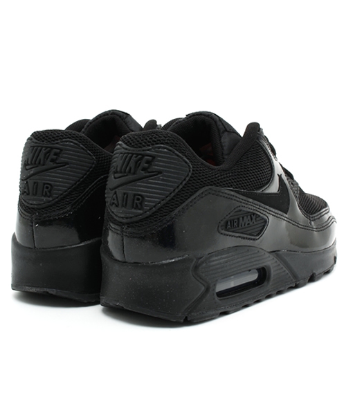 NIKE（ナイキ）の「ウィメンズ ナイキ エアマックス エナメル NIKE WMNS AIR MAX 90 PRM 443817-002（スニーカー・レディース・ブラック・23cm/24cm/24.5cm/23.5cm）」の4枚目の写真