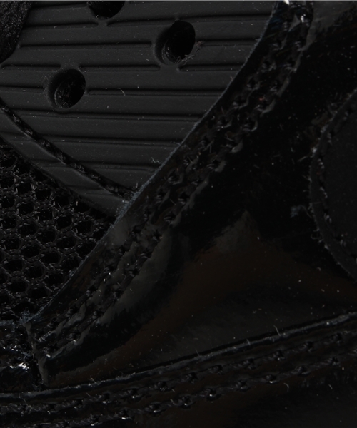 NIKE（ナイキ）の「ウィメンズ ナイキ エアマックス エナメル NIKE WMNS AIR MAX 90 PRM 443817-002（スニーカー・レディース・ブラック・23cm/24cm/24.5cm/23.5cm）」の9枚目の写真