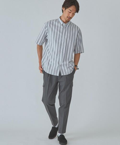 1p Csm パンツ ストレッチ 伸縮性 9分丈 機能性生地 伸縮性 Label パンツ Relaxing グリーンレーベルリラクシング のファッション カーゴ パンツ パンツ Green