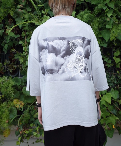 rovtski(ロフトスキー)の「AFYF COOL TECH PRINT BIGTEE/オーバーサイズ クールテック アートプリントビッグTシャツ(Tシャツ/カットソー・メンズ・ホワイト系その他/ブラック系その他/グレー系その他/ブルー系その他/ホワイト系その他2/ホワイト系その他3/ブラック系その他2/ブラック系その他3/グレー系その他2/ブルー系その他2・FREE)」の7枚目の写真