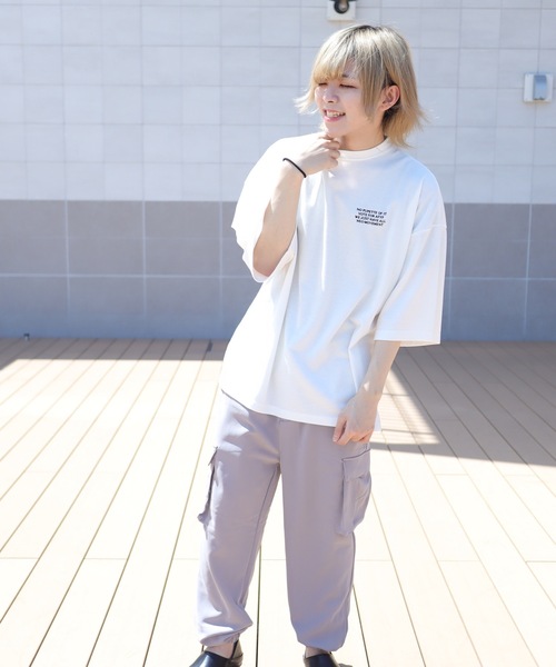 rovtski(ロフトスキー)の「AFYF COOL TECH PRINT BIGTEE/オーバーサイズ クールテック アートプリントビッグTシャツ(Tシャツ/カットソー・メンズ・ホワイト系その他/ブラック系その他/グレー系その他/ブルー系その他/ホワイト系その他2/ホワイト系その他3/ブラック系その他2/ブラック系その他3/グレー系その他2/ブルー系その他2・FREE)」の21枚目の写真