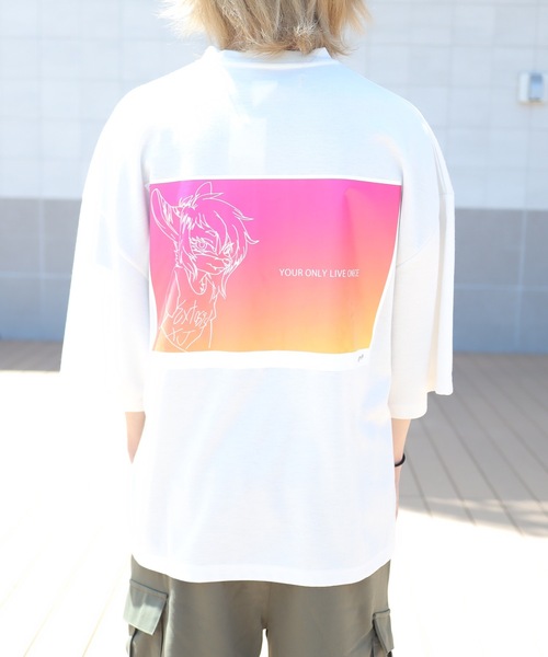 rovtski(ロフトスキー)の「AFYF COOL TECH PRINT BIGTEE/オーバーサイズ クールテック アートプリントビッグTシャツ(Tシャツ/カットソー・メンズ・ホワイト系その他/ブラック系その他/グレー系その他/ブルー系その他/ホワイト系その他2/ホワイト系その他3/ブラック系その他2/ブラック系その他3/グレー系その他2/ブルー系その他2・FREE)」の19枚目の写真