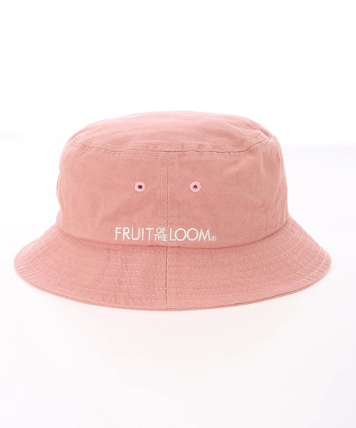 FRUIT OF THE LOOM（フルーツオブザルーム）の「LOGO EMB BUCKET HAT / バケット / ハット / シンプル / ベーシック / カジュアル  / ユニセックス / 刺繍 / ロゴ（ハット・レディース・ホワイト/クリーム/サックスブルー/インディゴブルー/パープル/ピンク/ベージュ/ブラック/ブラック系その他/ブルー/グリーン系その他/サーモンピンク・FREE）」の20枚目の写真