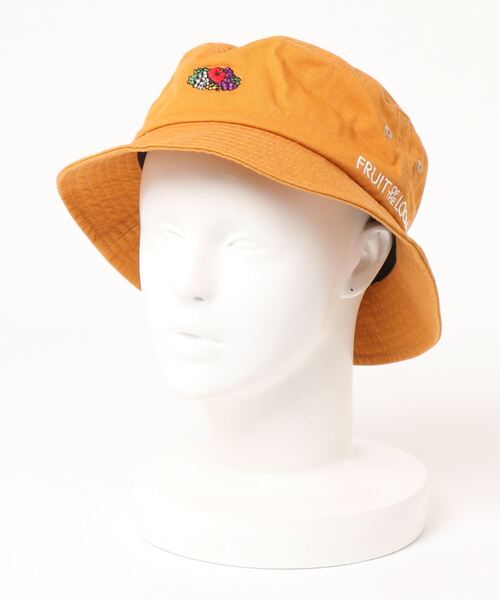 FRUIT OF THE LOOM（フルーツオブザルーム）の「LOGO EMB BUCKET HAT / バケット / ハット / シンプル / ベーシック / カジュアル  / ユニセックス / 刺繍 / ロゴ（ハット・レディース・ホワイト/クリーム/サックスブルー/インディゴブルー/パープル/ピンク/ベージュ/ブラック/ブラック系その他/ブルー/グリーン系その他/サーモンピンク・FREE）」の22枚目の写真