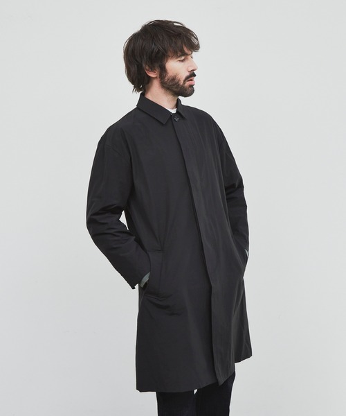 YARD PLUS（ヤードプリュス）の「YARD PLUS ルーズフィットステンカラーコート（ステンカラーコート・メンズ・カーキ/ブラック・MEDIUM/LARGE）」の17枚目の写真