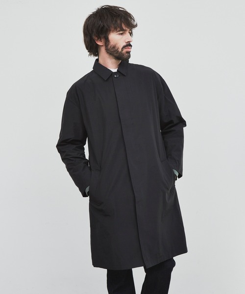 YARD PLUS（ヤードプリュス）の「YARD PLUS ルーズフィットステンカラーコート（ステンカラーコート・メンズ・カーキ/ブラック・MEDIUM/LARGE）」の18枚目の写真