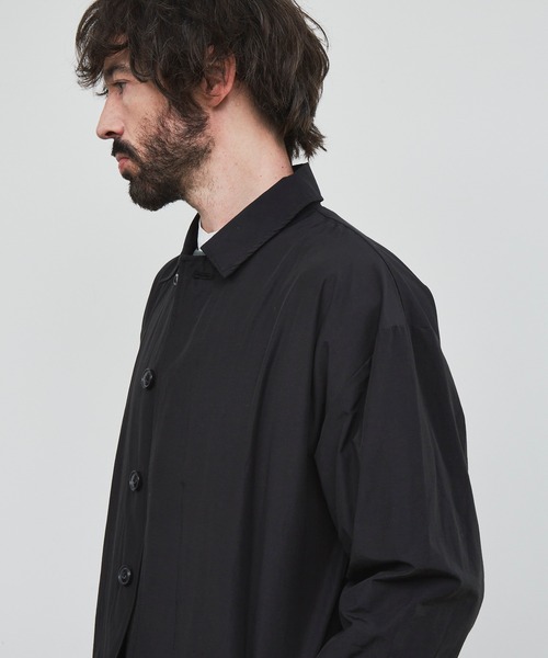 YARD PLUS（ヤードプリュス）の「YARD PLUS ルーズフィットステンカラーコート（ステンカラーコート・メンズ・カーキ/ブラック・MEDIUM/LARGE）」の20枚目の写真