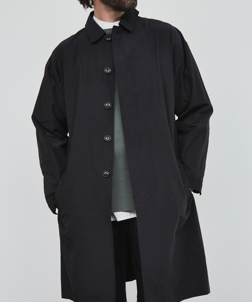 YARD PLUS（ヤードプリュス）の「YARD PLUS ルーズフィットステンカラーコート（ステンカラーコート・メンズ・カーキ/ブラック・MEDIUM/LARGE）」の21枚目の写真