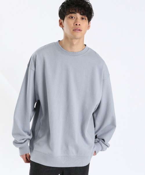 LOWRYS FARM（ローリーズファーム）の「ＵＳＡＢＩＧリブクルー　926647（スウェット・メンズ・パープル/グレー/イエロー/ブルー/グリーン・MEDIUM/LARGE）」の4枚目の写真