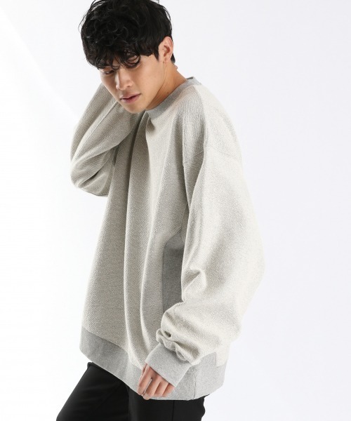 LOWRYS FARM（ローリーズファーム）の「ＵＳＡＢＩＧリブクルー　926647（スウェット・メンズ・パープル/グレー/イエロー/ブルー/グリーン・MEDIUM/LARGE）」の19枚目の写真