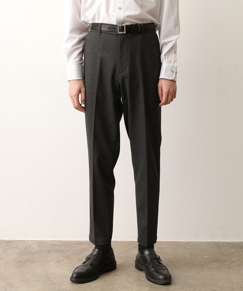 JUNRED（ジュンレッド）の「TRニット総柄PT トラウザー（スラックス・メンズ・グレー/チャコールグレー/ネイビー・M/L/LL）」の2枚目の写真