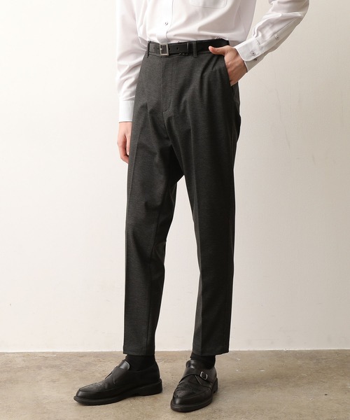 JUNRED（ジュンレッド）の「TRニット総柄PT トラウザー（スラックス・メンズ・グレー/チャコールグレー/ネイビー・M/L/LL）」の10枚目の写真