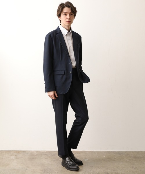 JUNRED（ジュンレッド）の「TRニット総柄PT トラウザー（スラックス・メンズ・グレー/チャコールグレー/ネイビー・M/L/LL）」の8枚目の写真