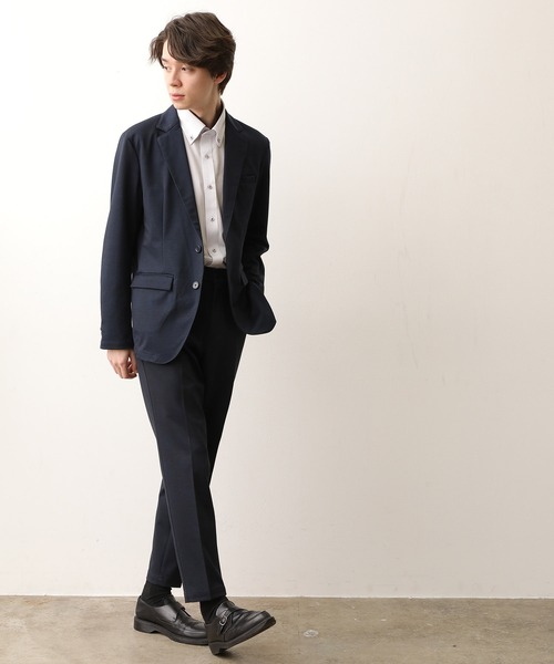 JUNRED（ジュンレッド）の「TRニット総柄PT トラウザー（スラックス・メンズ・グレー/チャコールグレー/ネイビー・M/L/LL）」の5枚目の写真