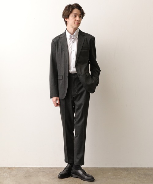 JUNRED（ジュンレッド）の「TRニット総柄PT トラウザー（スラックス・メンズ・グレー/チャコールグレー/ネイビー・M/L/LL）」の19枚目の写真