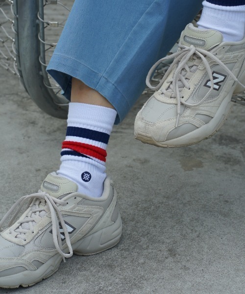 STANCE（スタンス）の「STANCE/スタンス ソックス BOYD ST A556A20BOS（ソックス/靴下・メンズ・ホワイト/ホワイト×レッド/ホワイト系その他/ブラック/ホワイト系その他2/ネイビー/ベージュ/ピンク/ホワイト系その他3/ブラウン系その他/クリーム/ベージュ系その他/ロイヤルブルー/ホワイト×ブルー/ホワイト系その他4/ホワイト×ブラウン/アイボリー/グリーン/タン/ブラウン・L/S/M）」の3枚目の写真