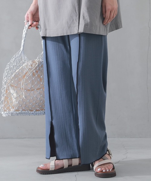 n'OrLABEL（ノアールレーベル）の「【廃盤】『センターラインスリットリブパンツ』（その他パンツ・レディース・ミント/ブラック/ライトグレー/ピンク/モカ/パープル/ライトグリーン/グレイッシュブルー・1/2）」の6枚目の写真