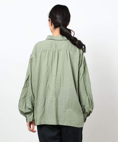 RAG MACHINE（ラグマシーン）の「【RAG MACHINE】ミリタリーシャツアウター（シャツ/ブラウス・レディース・ベージュ/オリーブ/パープル・L/M）」の5枚目の写真