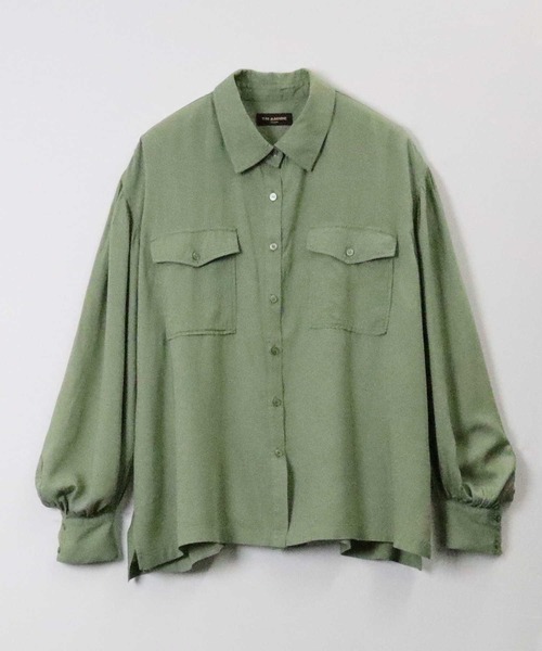 RAG MACHINE（ラグマシーン）の「【RAG MACHINE】ミリタリーシャツアウター（シャツ/ブラウス・レディース・ベージュ/オリーブ/パープル・L/M）」の16枚目の写真