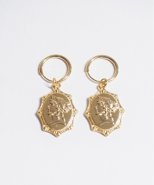 Ms.yuu by Nothing And Others（ミスユーバイナッシングアンドアザーズ）の「【Msyuu/ミスユー】Coin Motif Pierce Set / コインモチーフピアスセット（ピアス（両耳用）・レディース・シルバー/ゴールド・FREE）」の9枚目の写真