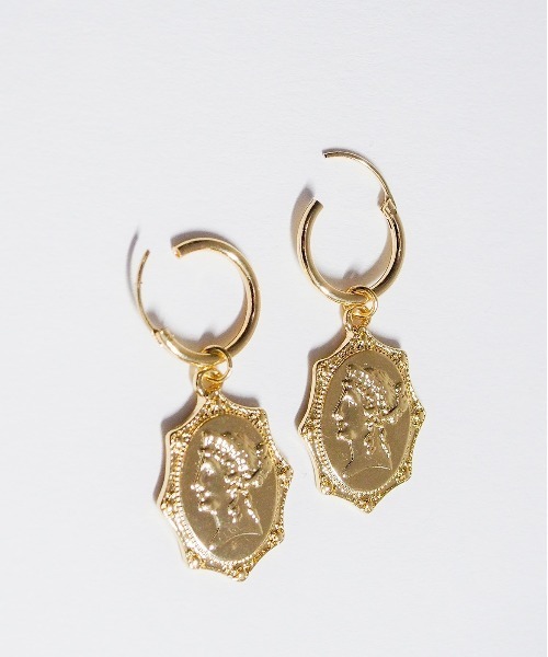 Ms.yuu by Nothing And Others（ミスユーバイナッシングアンドアザーズ）の「【Msyuu/ミスユー】Coin Motif Pierce Set / コインモチーフピアスセット（ピアス（両耳用）・レディース・シルバー/ゴールド・FREE）」の3枚目の写真