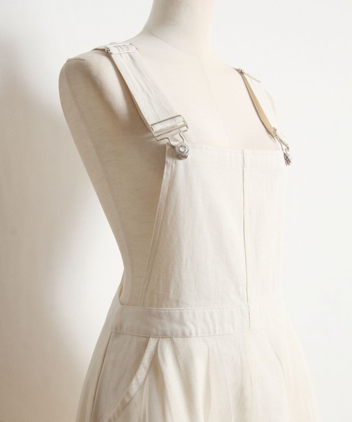 tocco closet（トッコ　クローゼット）の「【ZOZO限定】チュールドッキングジャンスカワンピース（ジャンパースカート・レディース・アイボリー/ミント・M）」の6枚目の写真