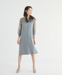 Rewde | ハイネックレース切替ドレス（0R04-A2150）(ドレス)