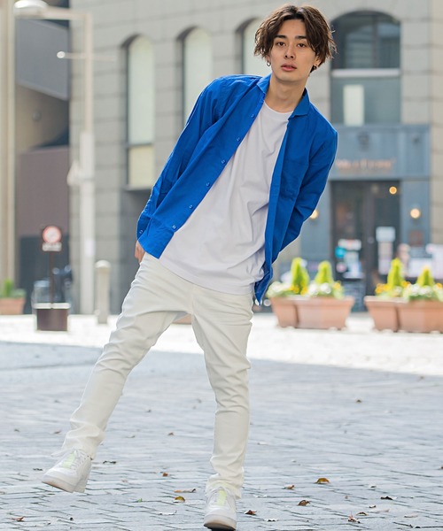 SILVER BULLET(シルバーバレット)の「『vicci/ヴィッチ』ストレッチサルエルスキニーデニムパンツ(デニムパンツ・メンズ・ブルー/ホワイト/ブラック/インディゴブルー/ベージュ・S/L/M/XL)」の19枚目の写真