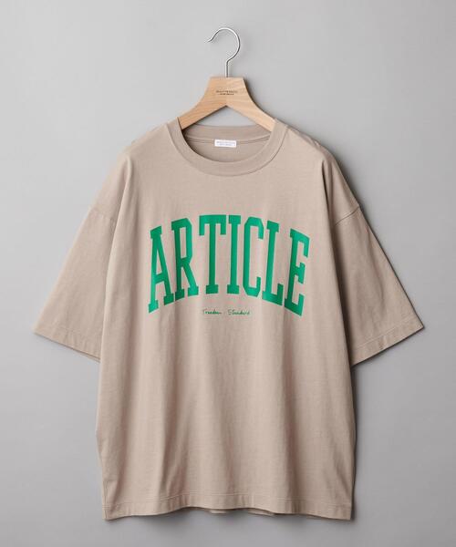 BEAUTY&YOUTH UNITED ARROWS（ビューティーアンドユースユナイテッドアローズ）の「【WEB限定】 by レタード ワイドフォルム Ｔシャツ（Tシャツ/カットソー・メンズ・ブラック/ライム/クリーム/ベージュ/ホワイト・S/L/M）」の4枚目の写真