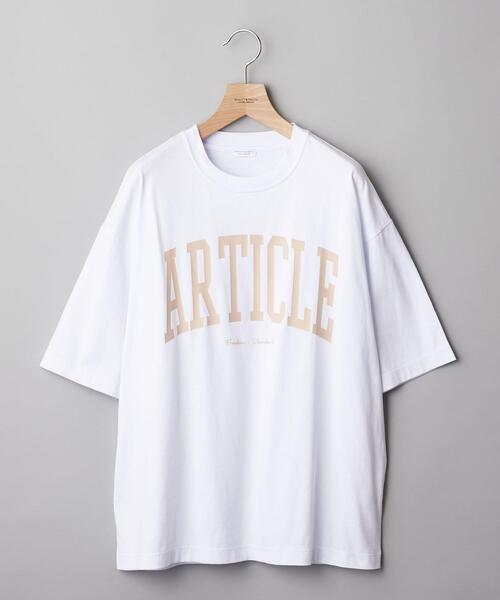 BEAUTY&YOUTH UNITED ARROWS（ビューティーアンドユースユナイテッドアローズ）の「【WEB限定】 by レタード ワイドフォルム Ｔシャツ（Tシャツ/カットソー・メンズ・ブラック/ライム/クリーム/ベージュ/ホワイト・S/L/M）」の2枚目の写真