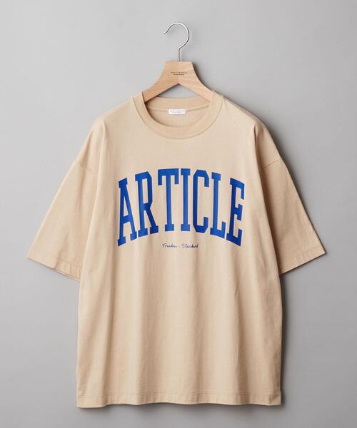 BEAUTY&YOUTH UNITED ARROWS（ビューティーアンドユースユナイテッドアローズ）の「【WEB限定】 by レタード ワイドフォルム Ｔシャツ（Tシャツ/カットソー・メンズ・ブラック/ライム/クリーム/ベージュ/ホワイト・S/L/M）」の5枚目の写真