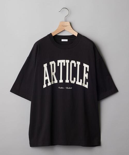 BEAUTY&YOUTH UNITED ARROWS（ビューティーアンドユースユナイテッドアローズ）の「【WEB限定】 by レタード ワイドフォルム Ｔシャツ（Tシャツ/カットソー・メンズ・ブラック/ライム/クリーム/ベージュ/ホワイト・S/L/M）」の3枚目の写真