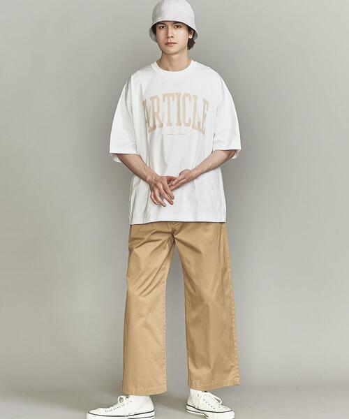 BEAUTY&YOUTH UNITED ARROWS（ビューティーアンドユースユナイテッドアローズ）の「【WEB限定】 by レタード ワイドフォルム Ｔシャツ（Tシャツ/カットソー・メンズ・ブラック/ライム/クリーム/ベージュ/ホワイト・S/L/M）」の16枚目の写真